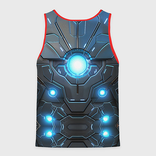 Мужская майка без рукавов Лунный спасатель / 3D-Красный – фото 2