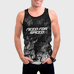 Майка-безрукавка мужская Need for Speed black graphite, цвет: 3D-черный — фото 2