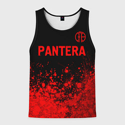 Мужская майка без рукавов Pantera - red gradient посередине