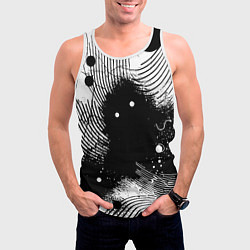 Майка-безрукавка мужская Призрак застигнутый врасплох - нейроарт, цвет: 3D-белый — фото 2