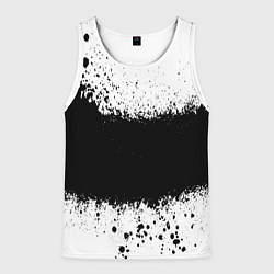 Майка-безрукавка мужская Просто краски чёрные, цвет: 3D-белый