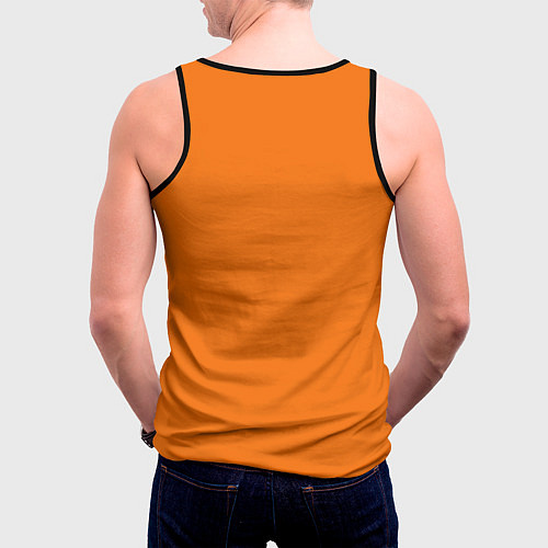 Мужская майка без рукавов Злая тыква верх / 3D-Черный – фото 4