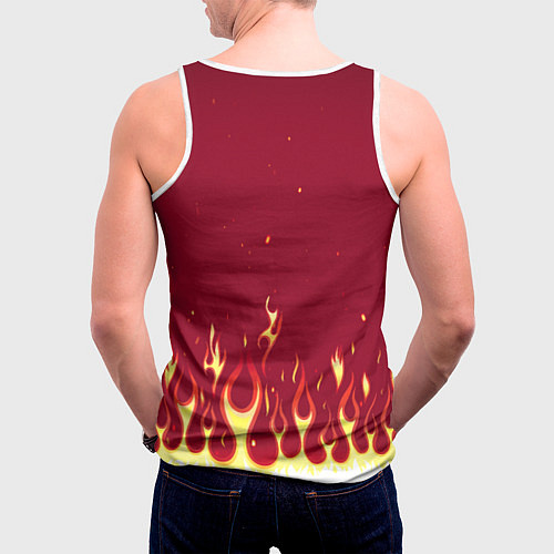 Мужская майка без рукавов Mr DnD Meowster / 3D-Белый – фото 4