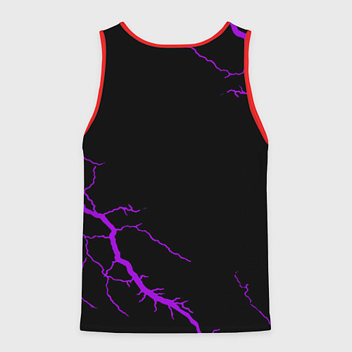 Мужская майка без рукавов Tekken storm neon / 3D-Красный – фото 2