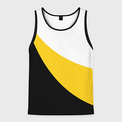 Майка-безрукавка мужская Мы русские с нами Бог большой крест, цвет: 3D-черный