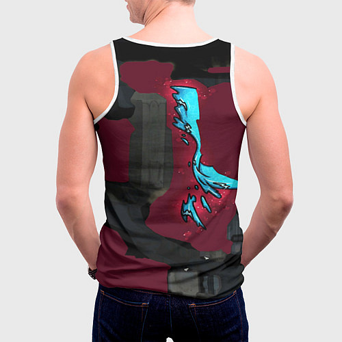 Мужская майка без рукавов Counter strike glock / 3D-Белый – фото 4