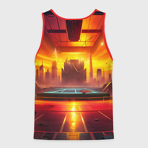 Мужская майка без рукавов Deadlock Kelvin / 3D-Красный – фото 2