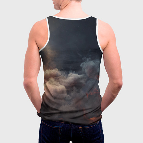 Мужская майка без рукавов Deadlock Seven / 3D-Белый – фото 4