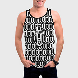 Майка-безрукавка мужская Juventus fc pattern, цвет: 3D-черный — фото 2