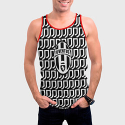 Майка-безрукавка мужская Juventus fc pattern, цвет: 3D-красный — фото 2