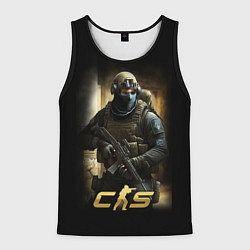 Мужская майка без рукавов CS спецназовец