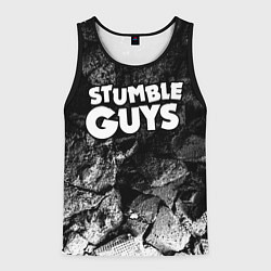 Мужская майка без рукавов Stumble Guys black graphite