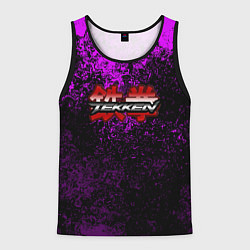 Майка-безрукавка мужская Tekken брызги красок, цвет: 3D-черный