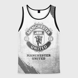 Майка-безрукавка мужская Manchester United - white gradient, цвет: 3D-черный