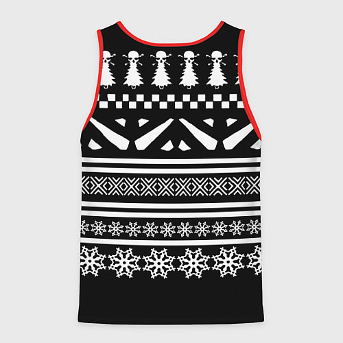 Мужская майка без рукавов Dota pattern game / 3D-Красный – фото 2