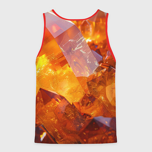 Мужская майка без рукавов Драгоценный камень / 3D-Красный – фото 2
