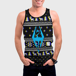 Майка-безрукавка мужская The Elder Scrolls зимний свитер, цвет: 3D-черный — фото 2