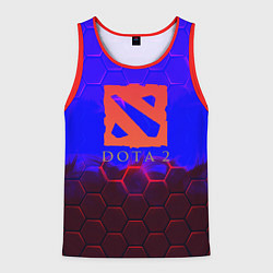 Майка-безрукавка мужская Dota 2 броня текстура, цвет: 3D-красный