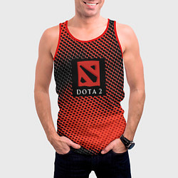 Майка-безрукавка мужская DOTA 2 краски абстракция, цвет: 3D-красный — фото 2