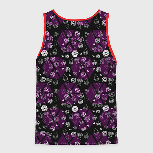 Мужская майка без рукавов Exo в фиолетовом / 3D-Красный – фото 2