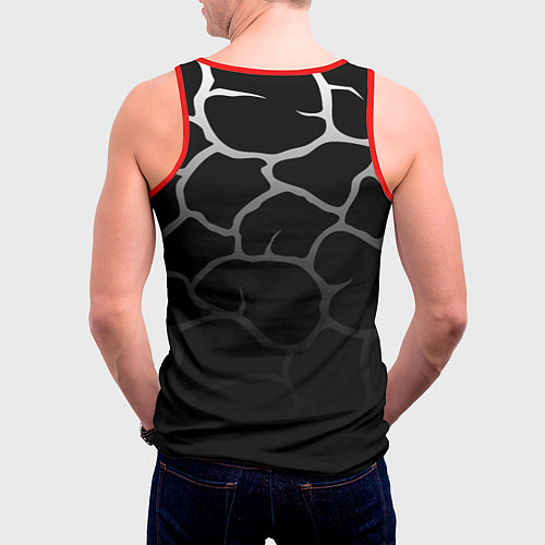 Мужская майка без рукавов DOTA2 земля / 3D-Красный – фото 4