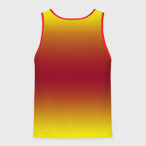 Мужская майка без рукавов Portal 2 gradient / 3D-Красный – фото 2