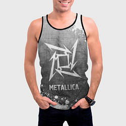 Майка-безрукавка мужская Metallica - grey gradient, цвет: 3D-черный — фото 2