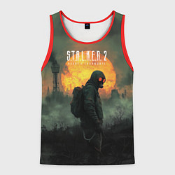 Майка-безрукавка мужская Stalker заражение, цвет: 3D-красный