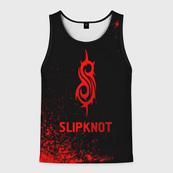 Майка-безрукавка мужская Slipknot - red gradient, цвет: 3D-черный