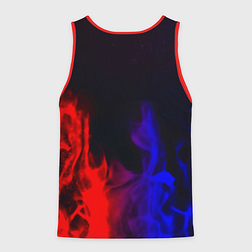 Мужская майка без рукавов Horizon: Zero Dawn flame steel / 3D-Красный – фото 2