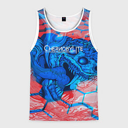 Майка-безрукавка мужская Chernobylite monster, цвет: 3D-белый