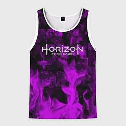 Майка-безрукавка мужская Horizon: Zero Dawn flame neon steel, цвет: 3D-белый