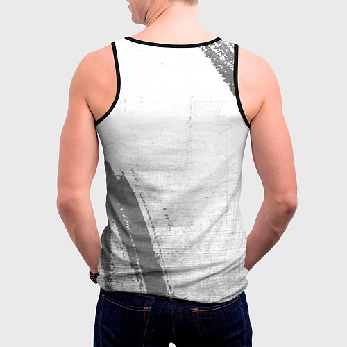 Мужская майка без рукавов Arsenal - white gradient вертикально / 3D-Черный – фото 4