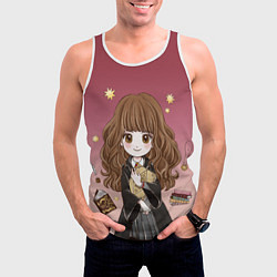 Майка-безрукавка мужская Гермиона Грейнджер, цвет: 3D-белый — фото 2