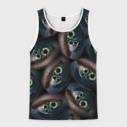 Майка-безрукавка мужская Субстанция глаза в глазу, цвет: 3D-белый