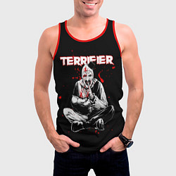 Майка-безрукавка мужская Terrifier clown Art, цвет: 3D-красный — фото 2
