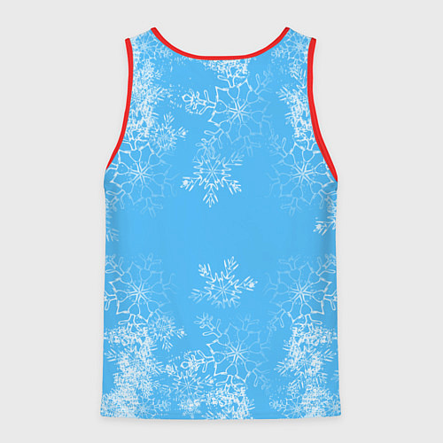 Мужская майка без рукавов Happy Holidays - Fortnite Ginger Gunner и Щелкунчи / 3D-Красный – фото 2