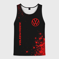 Мужская майка без рукавов Volkswagen - red gradient вертикально