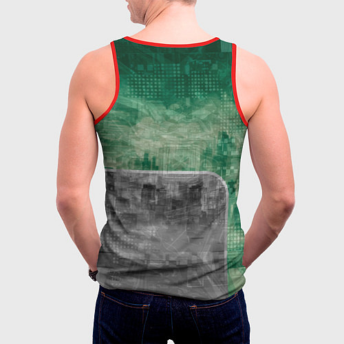 Мужская майка без рукавов Ретроавтомобиль / 3D-Красный – фото 4