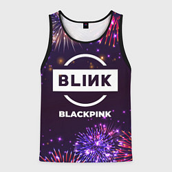 Майка-безрукавка мужская Праздничный Blackpink, цвет: 3D-черный
