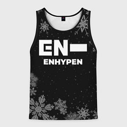 Майка-безрукавка мужская Снежный Enhypen, цвет: 3D-черный