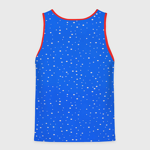 Мужская майка без рукавов Новогодний паучок / 3D-Красный – фото 2