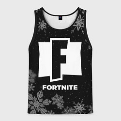 Майка-безрукавка мужская Снежный Fortnite, цвет: 3D-черный