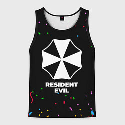 Майка-безрукавка мужская Resident Evil конфети, цвет: 3D-черный
