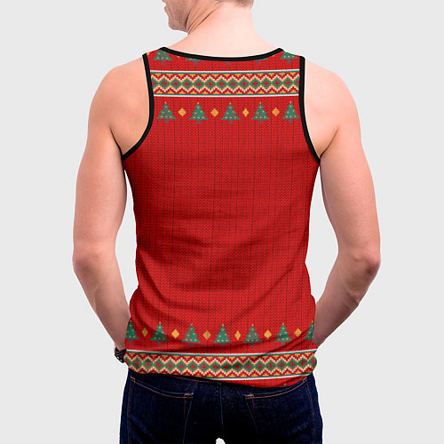 Мужская майка без рукавов Enhypen new year / 3D-Черный – фото 4