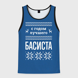 Майка-безрукавка мужская С годом лучшего Басиста, цвет: 3D-черный
