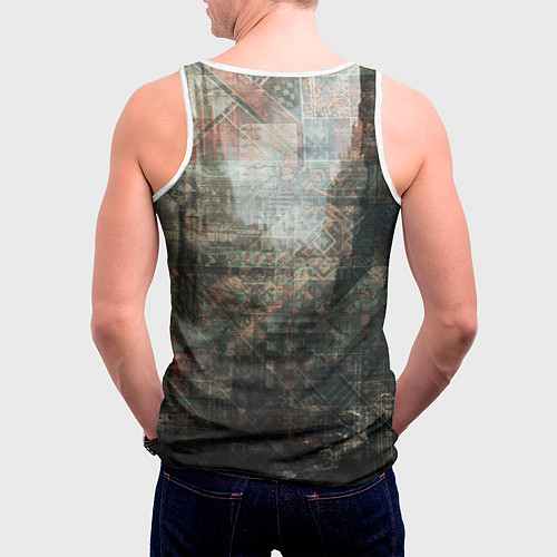 Мужская майка без рукавов Космодесантник с болтером / 3D-Белый – фото 4