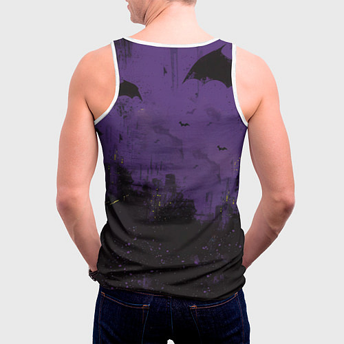 Мужская майка без рукавов Batman / 3D-Белый – фото 4
