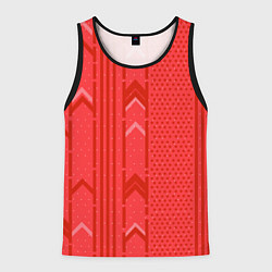 Майка-безрукавка мужская Закулисье красные обои, цвет: 3D-черный