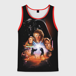 Майка-безрукавка мужская Звездные войны - Месть ситхов, цвет: 3D-красный
